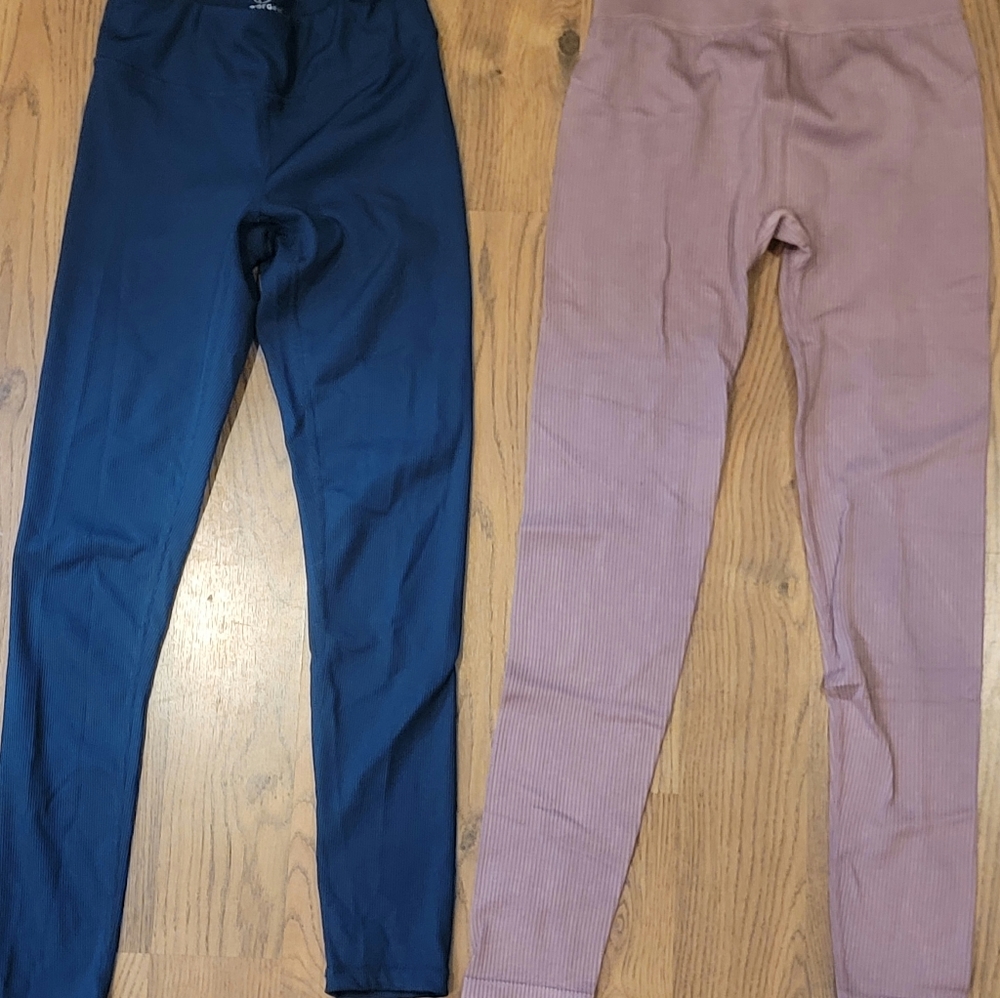 Girls Ribbed Yoga Pants